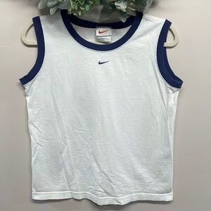 Vintage Nike Embroidered Center Swoosh Crewneck Tank Top L